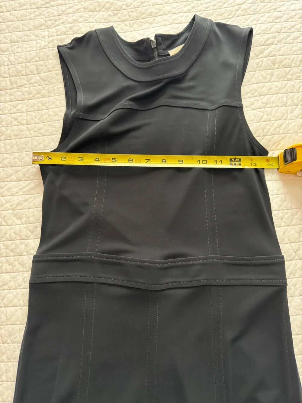 TORY BURCH Classic Black Sleeveless Fit-and-Flare Dress